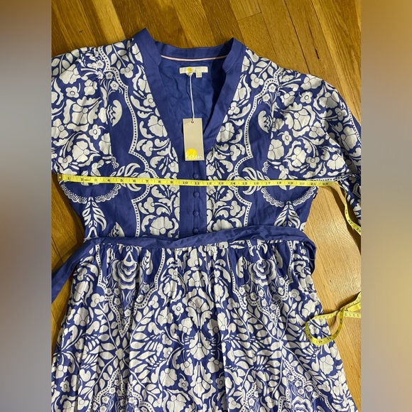 Boden Blue and White Floral Maxi Dress - Picture 6 of 11